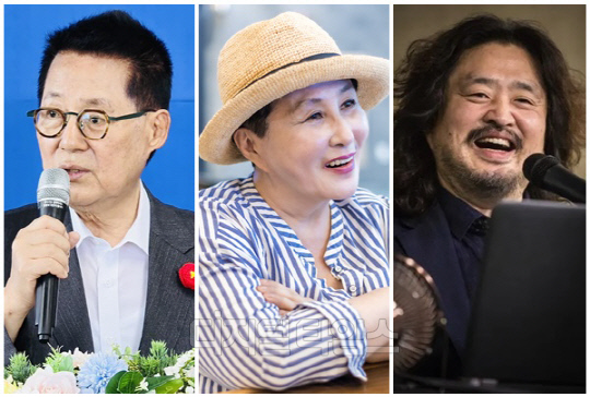 (왼쪽부터) 박지원 더불어민주당 전남 해남·완도·진도 당선인, 전여옥 전 국회의원, 방송인 김어준씨. <디지털타임스 박동욱 기자, 디지털타임스 DB>